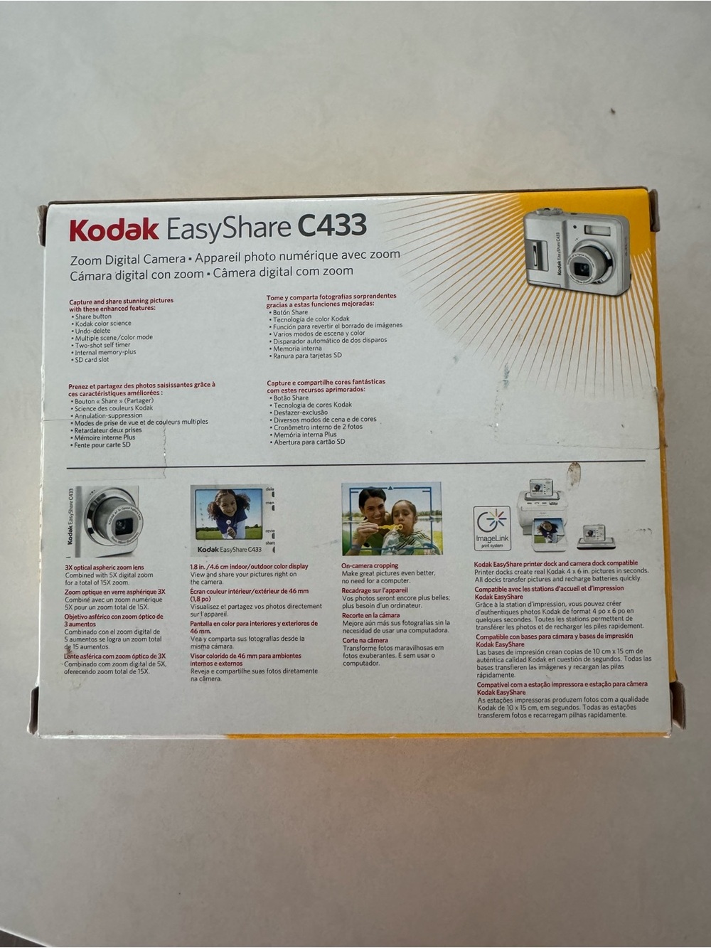 Kodak EasyShare C4333 4.0MP Silver Digital Camera 3X Optical Zoom-Tested WORKING - Picture 15 of 16